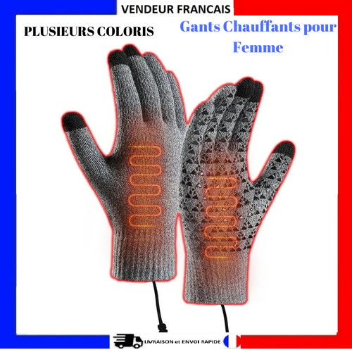 Gants chauffants laine usb - chauffants,