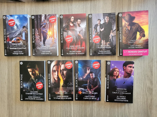 Lot romans 9 livres - de,