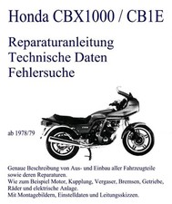 MANUEL ATELIER REVUE RÉPARATION PDF HONDA CBX CBX1000 CB1E 1978 1979