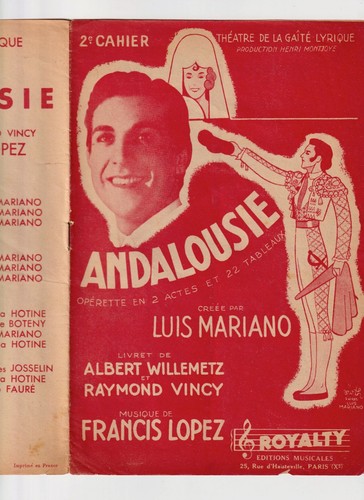 Opérette andalousie luis - opÉrette,