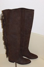 BOTTES EN CUIR JAUNE MOELLEUX