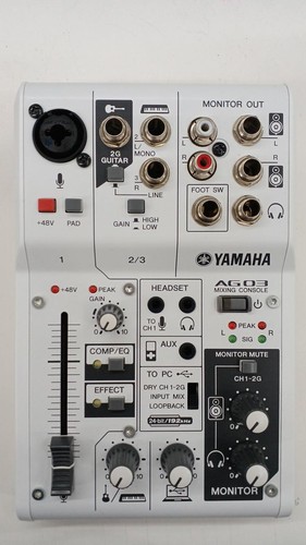 Yamaha ag03 usb mixer audio - yamaha,