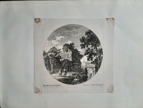 Paysage charrette et - à,