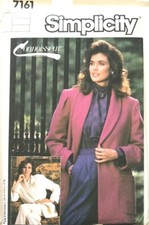 ??✂ 7161 PATRON SIMPLICITY VINTAGE VESTE GRAND COL CHÂLE CHIC  38 AU 48