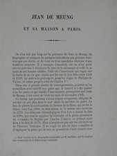 JEAN DE MEUNG ET SA MAISON A