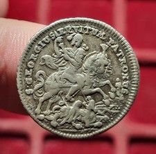 #109-73 ~ Token / Jeton - Saint Georges terrassant le dragon - Argent