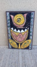 Plaque murale lave émaillée