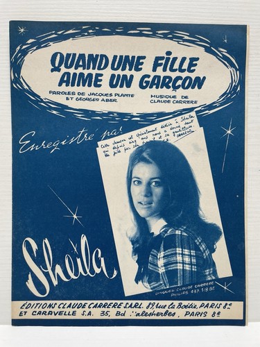 Partition sheila quand une - sheila,
