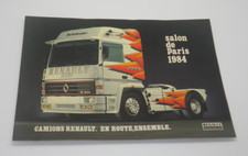 Camions Renault Turboleader - Salon de Paris 1984 - Sticker Autocollant Vintage