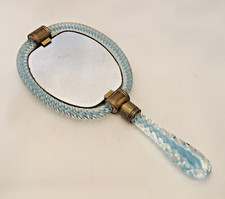 Murano - Venini (att.) - Face à main / miroir en verre torsadé - art déco 1930