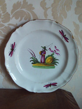 Assiette en faience Luneville Chinois  18ème siècle