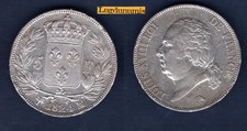 5 Francs Louis XVIII Buste Nu