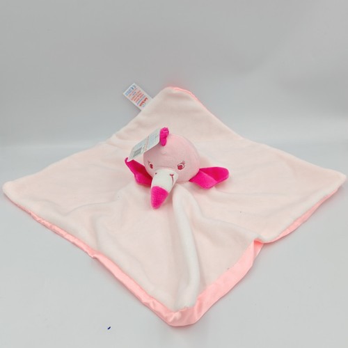 Doudou plat flamant rose - , blanc