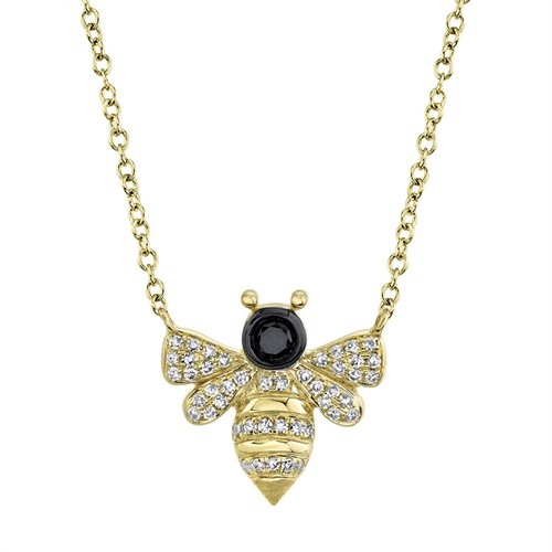 14k jaune diamant bee - 14k, or
