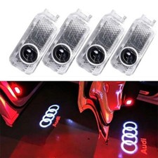 4 pcs LED Lumière Projecteur Logo Audi  Portière Tunning Voiture  Porte Eclairag