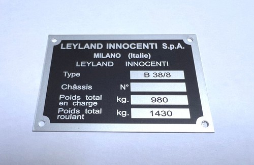 Plaque constructeur innocenti - constructeur,