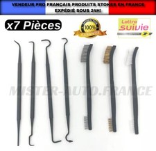 x7 Outils Brosse Métallique en Acier Ensemble Nettoyage Polyvalent Voiture Etc