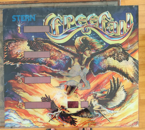 Freefall pinball backglass - freefall,