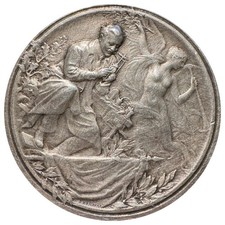 Rare Médaille argent " Récompense pour le Concours des inventeurs LEPINE 1918 "