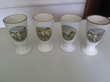 4 mazagrans "chiens de chasse"