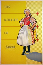 Affiche poster sabena - poster,