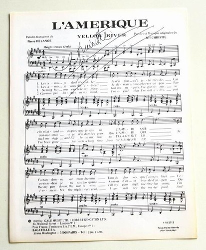 Partition vintage sheet - , music