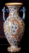 TRES BEAU VASE EN FAIENCE DE GIEN