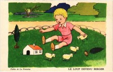 CPA AK Le Loup Devenu Berger -