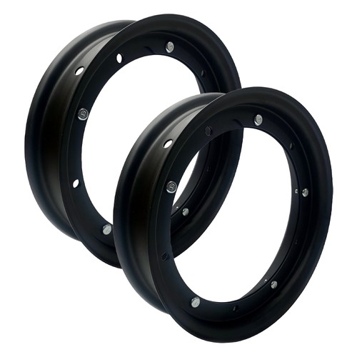 Paire jantes roue noir fer - roue,