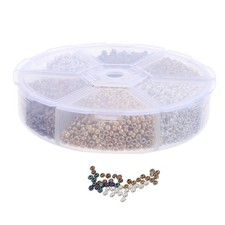  1 boîte de matériel de montage de mouches : perles de 2 mm pour leurres de