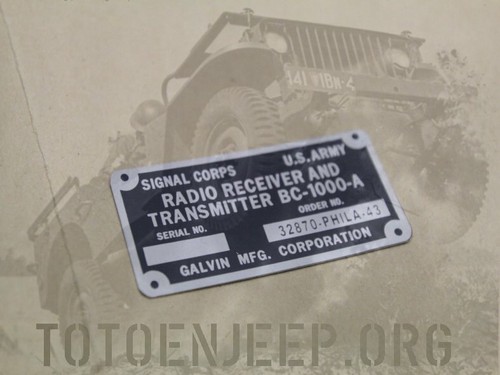 Plate plaque radio - plaque, ww2