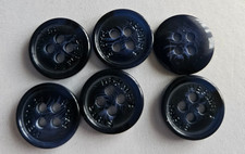 Hermes Buttons - 6 dark blue