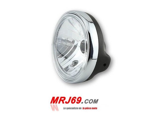 Phare rond noir 200 - noir, verre