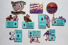 10 pin's jeux olympiques Athens Atlanta 1996 allez France ballons 400 days boxe