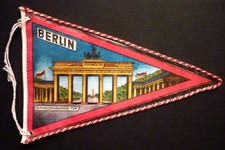 Fanion BERLIN Brandenburger Tor - Wimpel Deutschland Allemagne - ca 1960