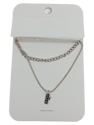 Zara collier femme argent - zara,