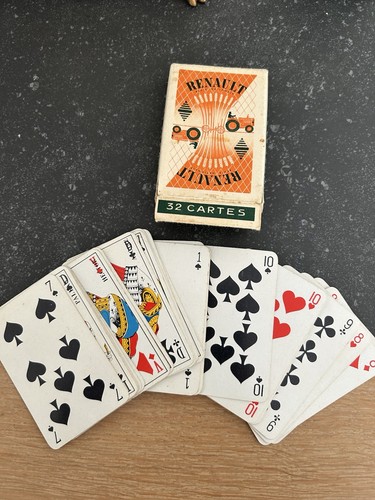 Jeu cartes régie nationale - cartes,