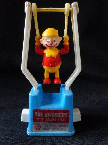 Jouet ancien clown acrobate - jouet,