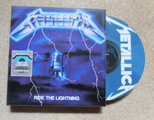 METALLICA MAGNET AIMANT en bois avec disque tournant RIDE THE LIGHTNING