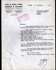 PONTOISE (95) EPICERIE ALIMENTATION "GRIZOT & LAUNAY" en 1959