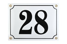 Numéro de rue 15x20 cm plaque