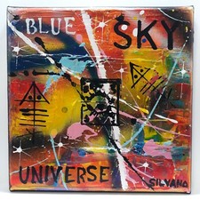 Tableau Acrylique SILVANO 20x20 cm SKY 2020 Chassis toile coton