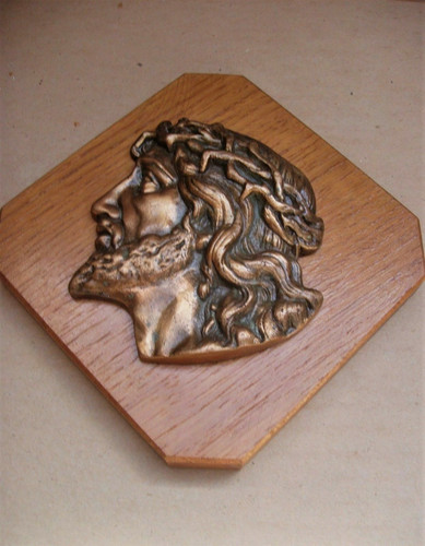 Bas relief christ bronze - en,
