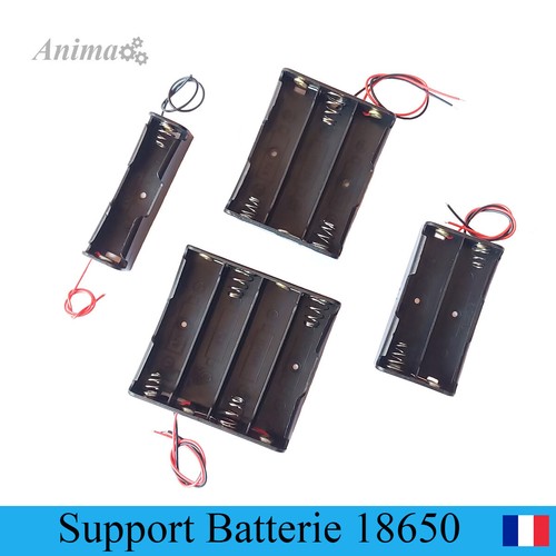 Support batterie 18650 7v - batterie, 3.7v