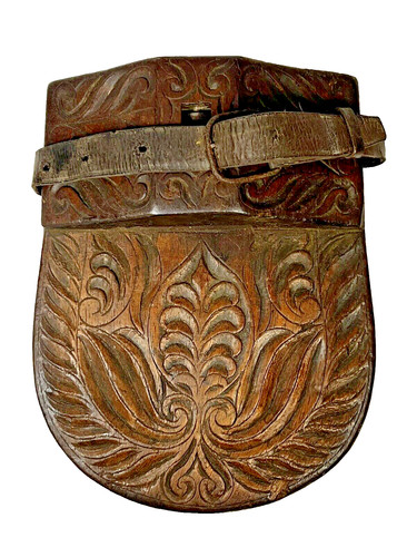Porte couteau ancien - couteau, bois