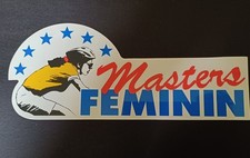 Ancien Autocollant Cyclisme Cycliste Vélo Masters Féminin