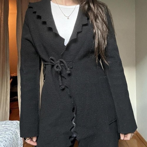 Cop copine black - black, hooded