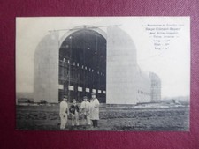 CARTE POSTALE AVIATION AEROSTATION HANGAR CLEMENT BAYARD DIRIGEABLE AIRSHIP