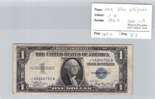 Billet usa dollar 1935 - 1,