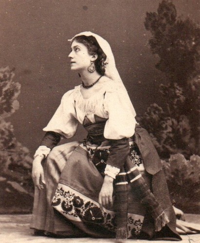 Cdv 1865 marie vernon danseuse - cdv,